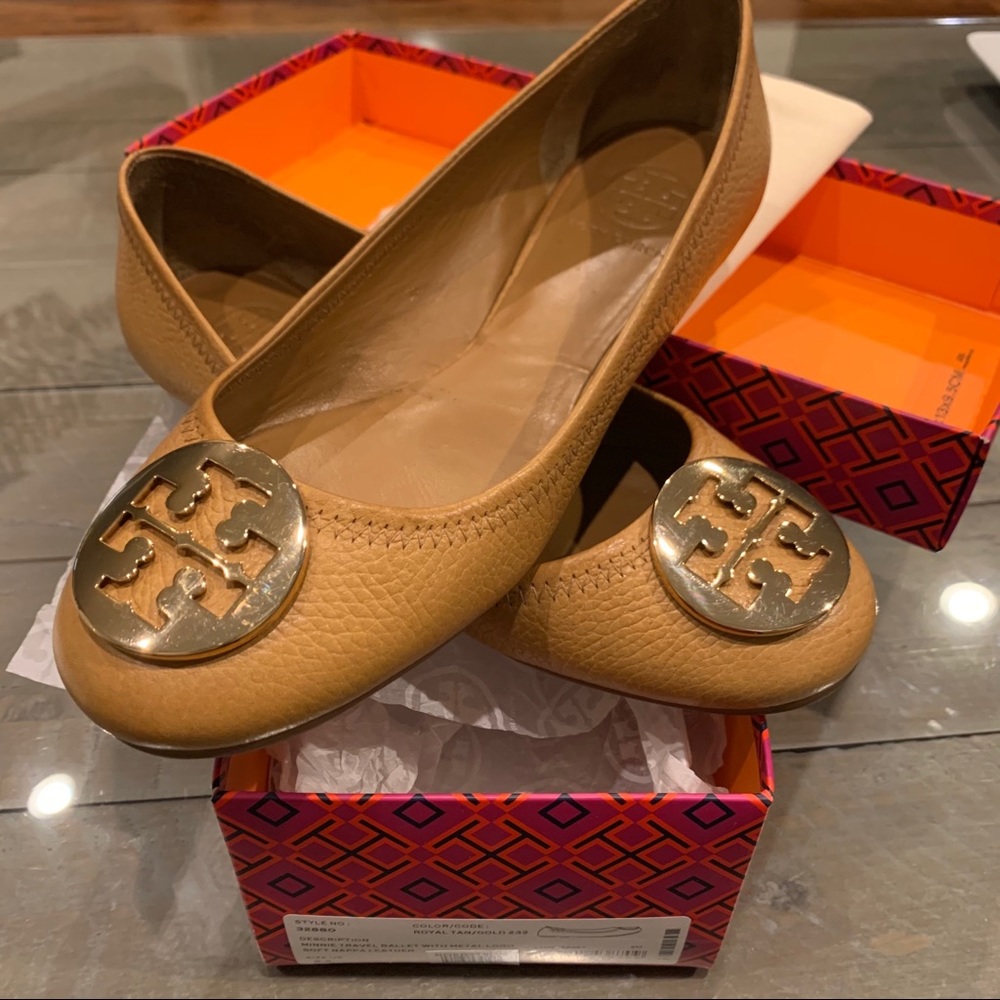 Tory Burch Minnie, ballet flat, Royal Tan